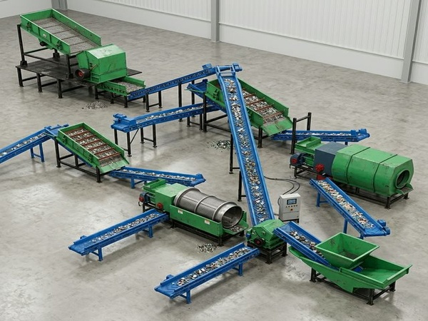 生活垃圾分選處理設備生產線